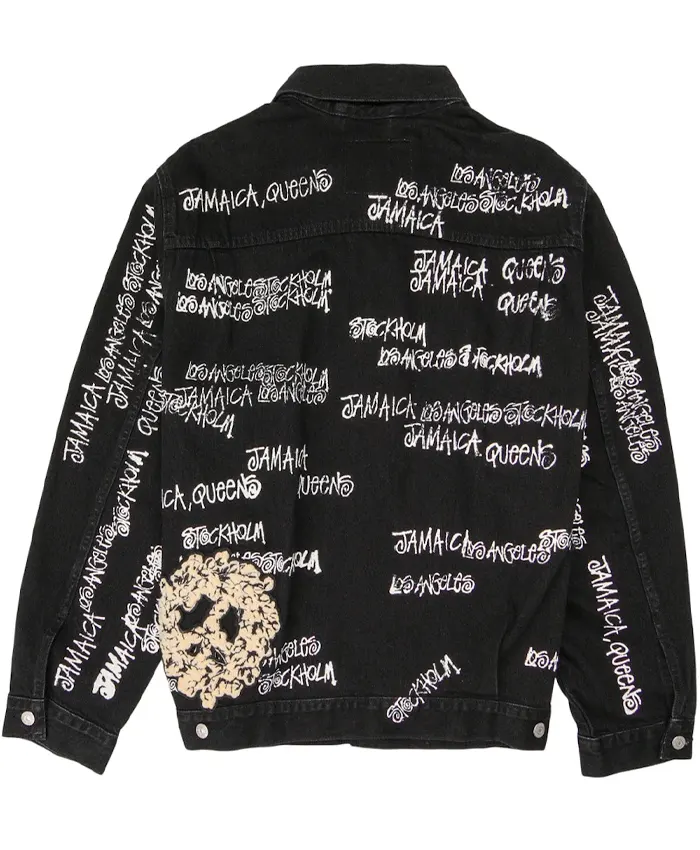 Stussy x Denim Tears x Our Legacy TTL Black Denim Jacket