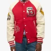 Superdry College Varsity Patched Bomber Red Jacket
