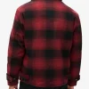 Superdry Red Plaid Jacket Back