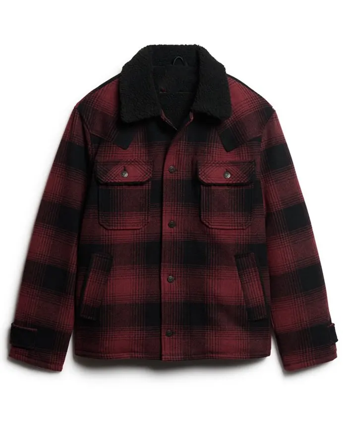 Superdry Red Plaid Jacket