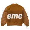 Supreme Big Logo Chenille Varsity Jacket Back