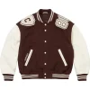 Supreme-Fall-Winter-2026-Captains-N.Y.-Brown-And-White-Varsity-Jacket-front-view