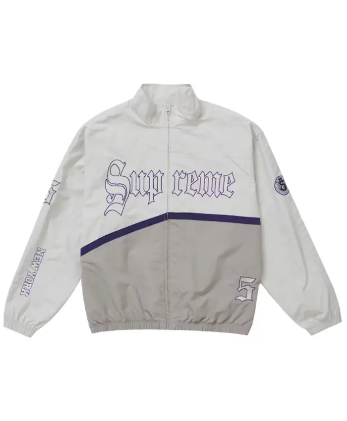 Supreme Old English White Track Jacket