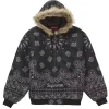 Supreme x Bandana Jacquard Hooded Jacket Black