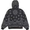 Supreme x Bandana Jacquard Hooded Jacket Black Back