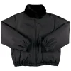 Supreme x Burberry Shearling Collar Black Down Puffer Jacket