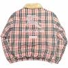 Supreme x Burberry Shearling Collar Down Puffer Jacket Pink
