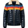 TV Series Ted Lasso S04 Rainbow Stripes Puffer Jacket