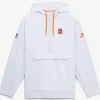 Tampa Bay Buccaneers Nike Sideline Anorak Half-Zip Hooded White Jacket
