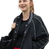 Ted Lasso S04 Faye Marsay Black Bomber Jacket