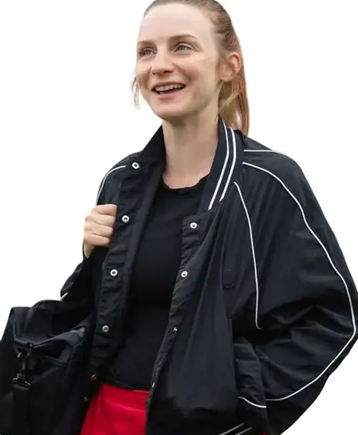 Ted Lasso S04 Faye Marsay Black Bomber Jacket