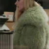 Ted Lasso S04 Keeley Jones Green Fur Coat