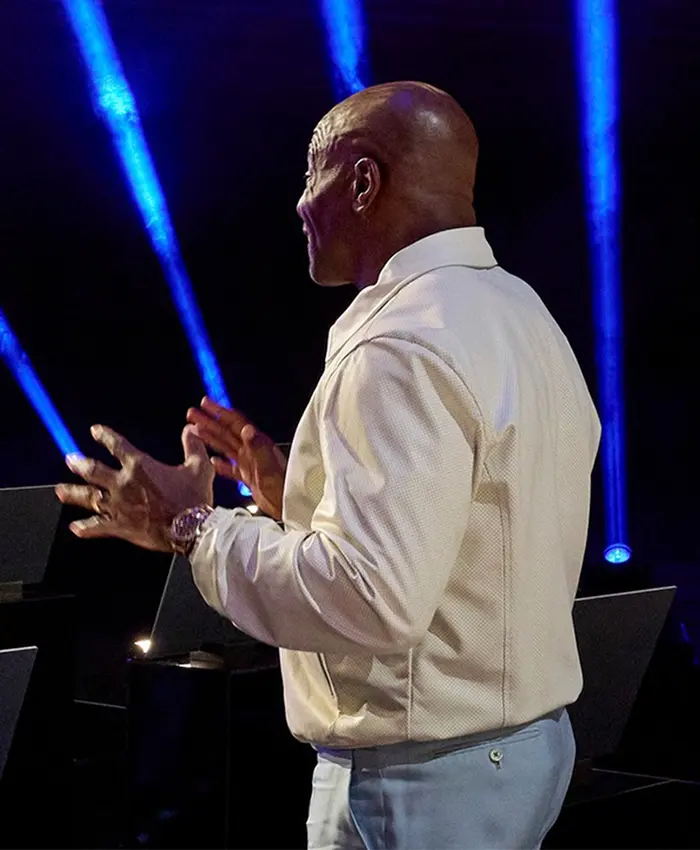 Terry Crews America’s Got Talent S21 White Cotton Jacket
