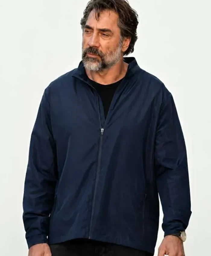 The Beloved 2026 Javier Bardem Navy Blue Jacket