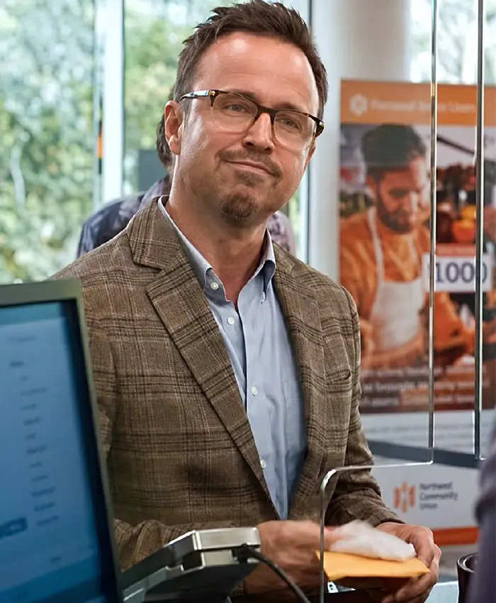 The Get Out Aaron Paul Plaid Blazer