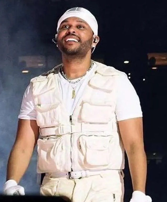 The-Weeknd-White-Vest