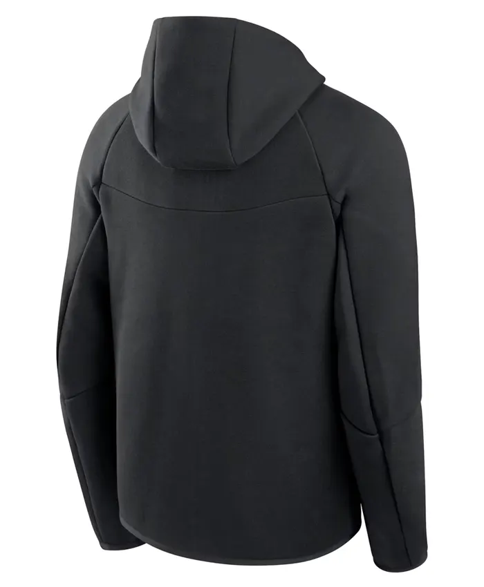 Toronto Blue Jays Nike Tech Black Fleece Jacket Back