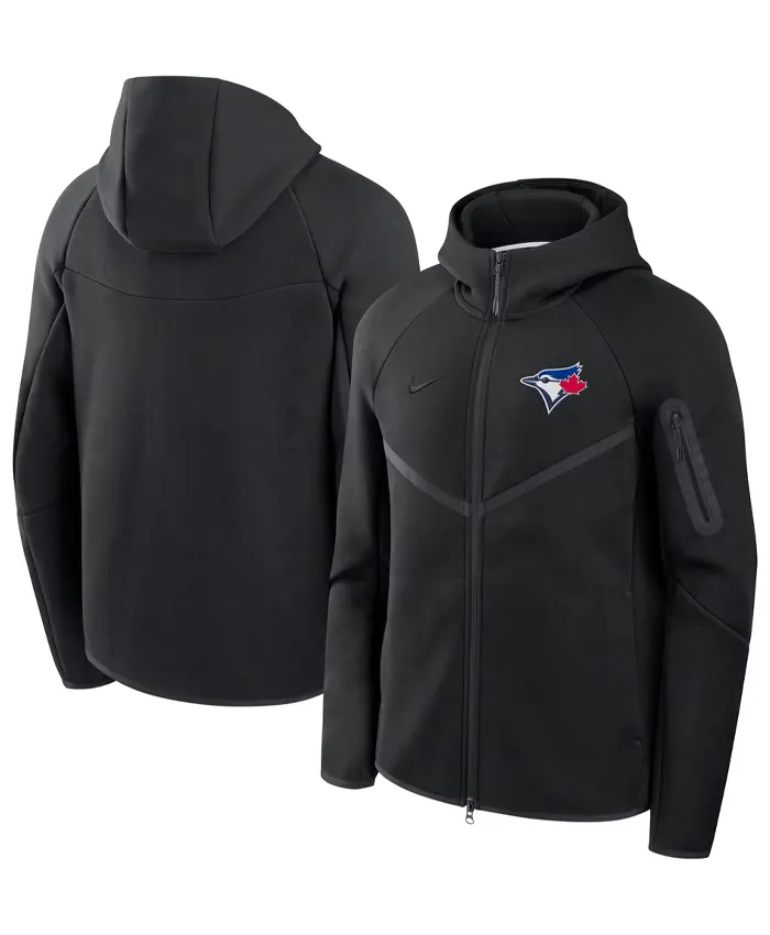 Toronto Blue Jays Nike Tech Black Fleece Jacket