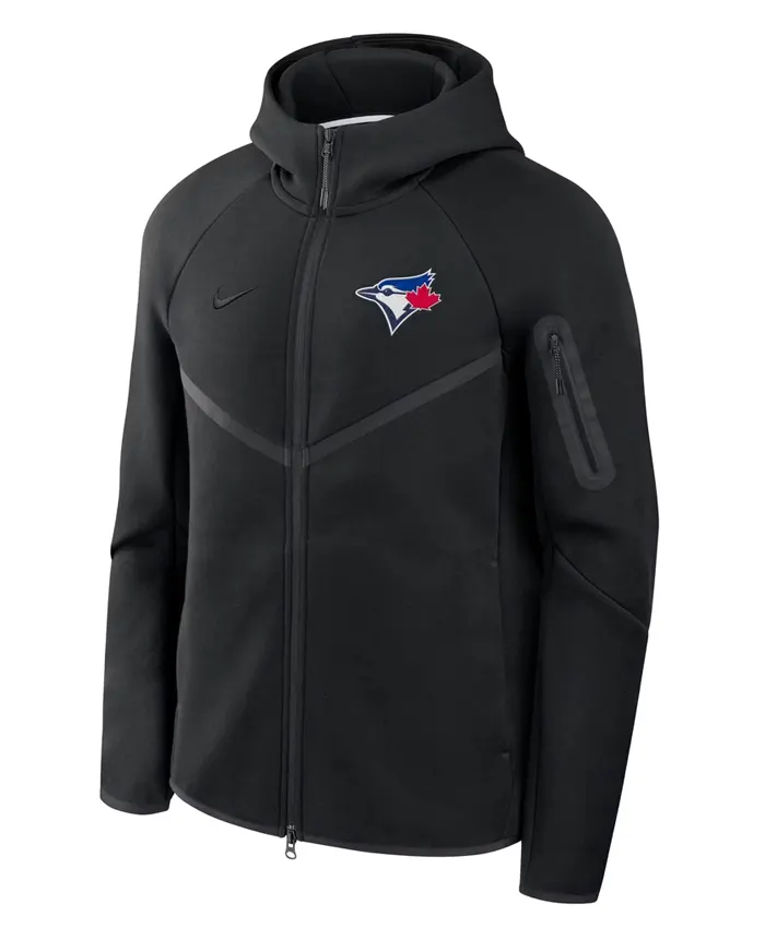 Toronto Blue Jays Nike Tech Fleece Zip Jacket Black