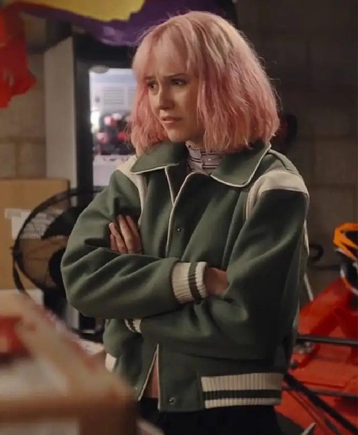 Trying S05 Scarlett Rayner Green Track Jacket