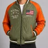 US Open 2026 Polo Ralph Lauren Orange & Green Souvenir Satin Jacket