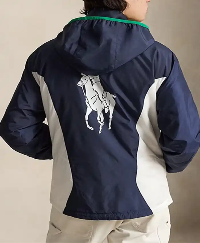 US Open Tennis Championships Polo Ralph Lauren 2026 Multicolor Hooded Umpire Jacket Back View
