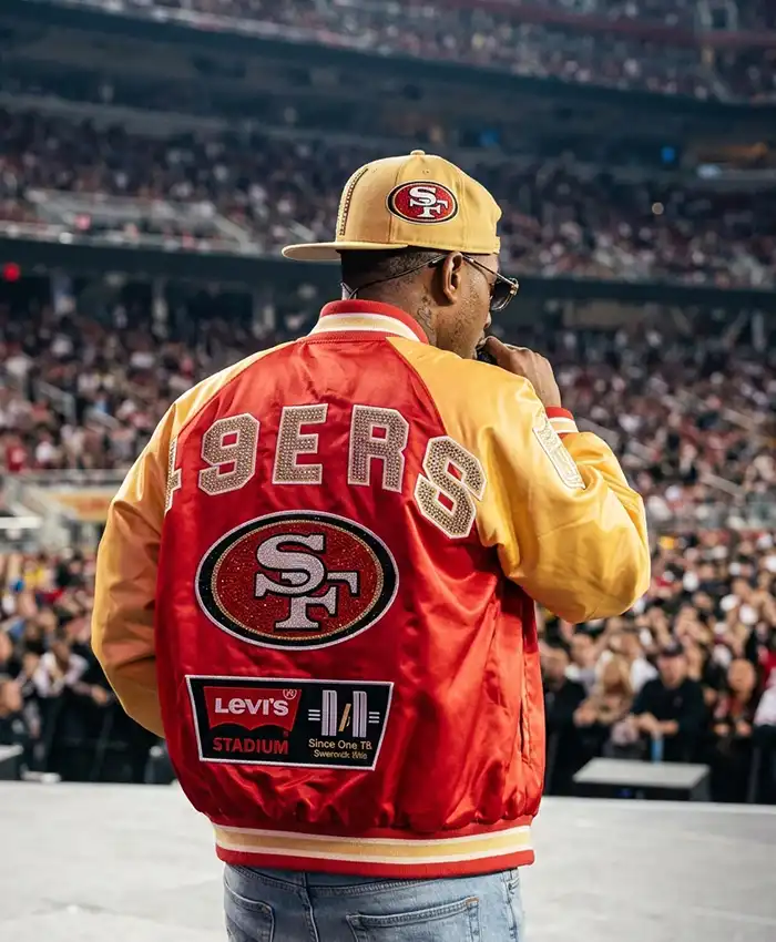 Usher Live Performance Levi's x 49ers Jacket