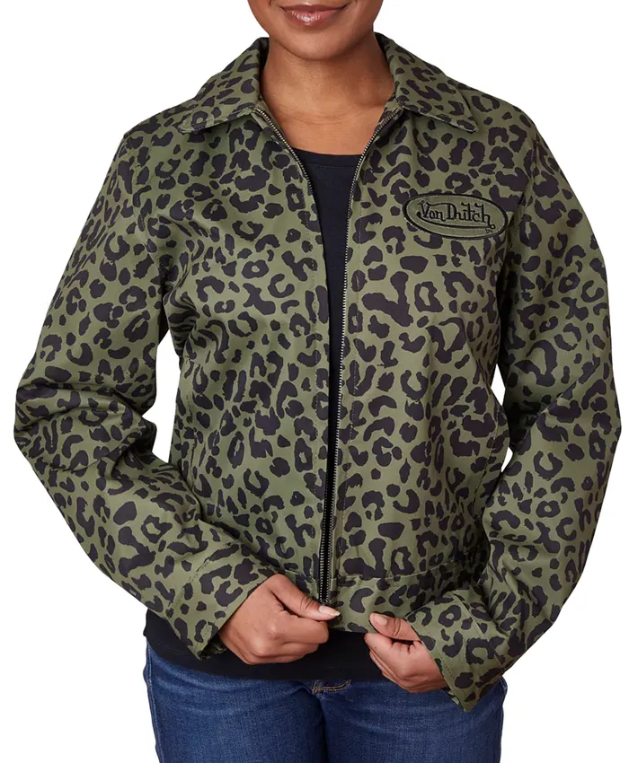 VON DUTCH Mechanical Stretch Twill Zip Jacket