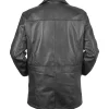 Vincent Martino TV Series The Deuce Frankie Martino Black Leather Jacket Back View