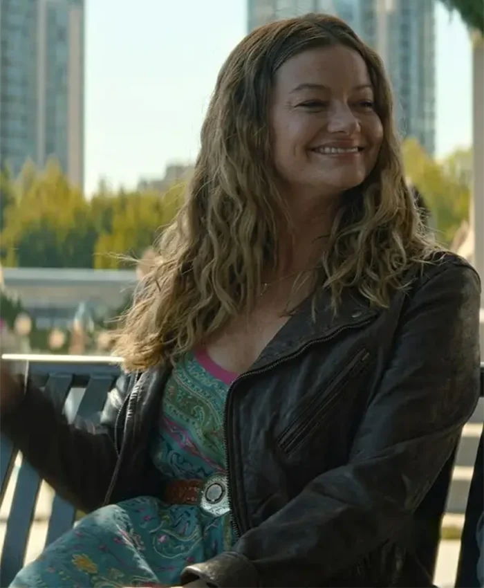 Voicemails for Isabelle 2026 Leah McKendrick Leather Jacket
