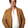 Voicemails for Isabelle 2026 Nick Robinson Suede Bomber Jacket