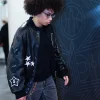 WNBA All-Star Game 2026 Olivia Miles Custom Coach Black Leather Bomber Jacket