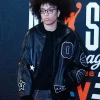WNBA All-Star Game 2026 Olivia Miles Custom Coach Black Leather Bomber Jacket Front