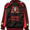 WWE Danhausen 2026 Halloween Very Nice Very Evil Satin Bomber Jacket
