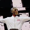 WWE Smack Down CM Punk Best In The World White Satin Bomber Jacket For Sale