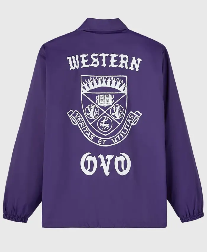 Western University Coaches Purple Jacket By OVO