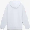 White Cincinnati Bengals Nike Sideline Anorak Half-Zip Hooded Jacket Back