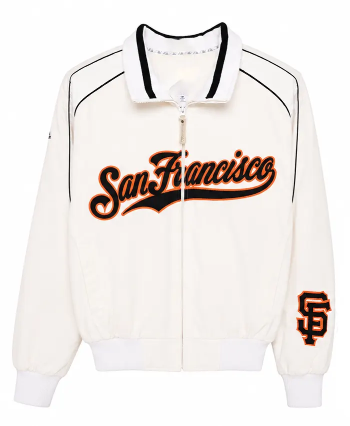 White San Francisco Giants Bomber Jacket