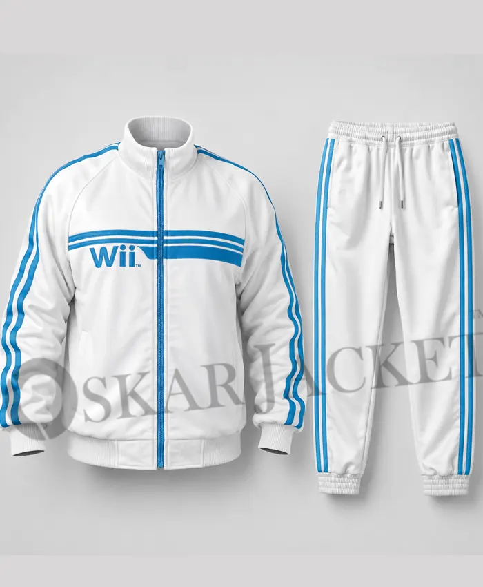 Wii White Fleece Tracksuit