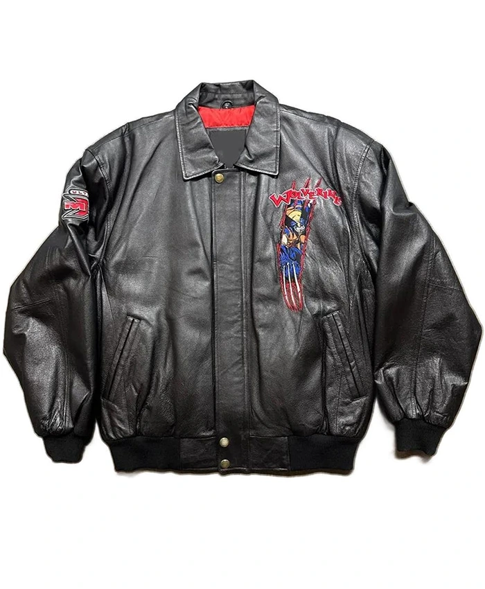 Wolverine Black Leather Cosplay Jacket