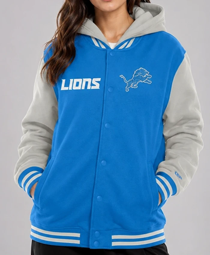 Women’s Detroit Lions 2026 New Era Hooded Jacket