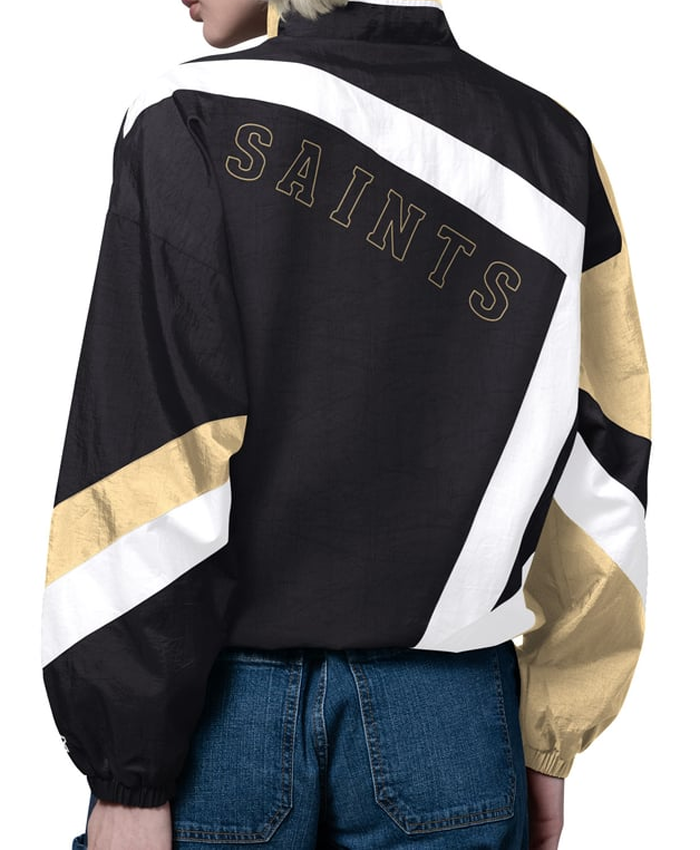 Womens-New-Orleans-Saints-Starter-Black-Gold-Vintage-Windbreaker-Jacket