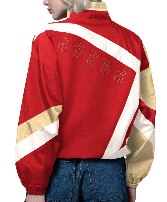 Womens-San-Francisco-Starter-Red-Vintage-Windbreaker-Jacket