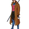 X-Men 97 Gambit Brown Leather Cosplay Costume Coat