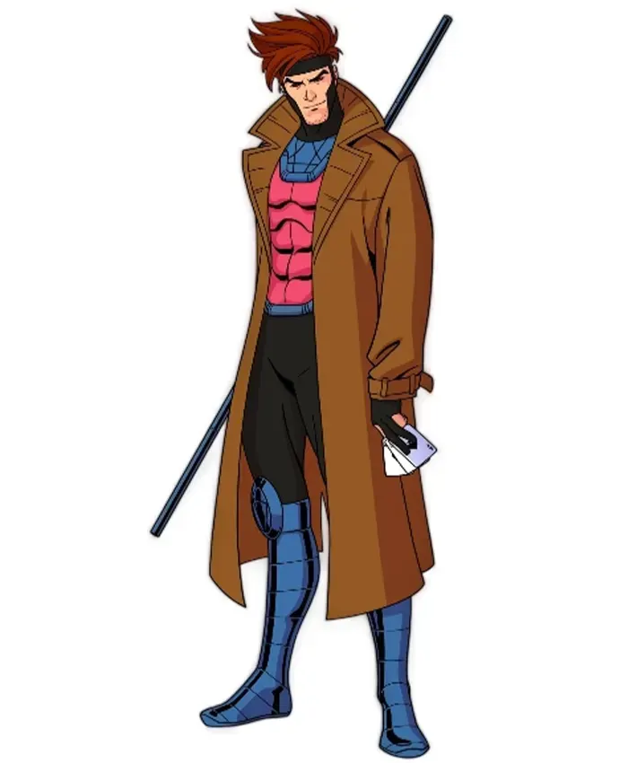 X-Men 97 Gambit Brown Leather Cosplay Costume Coat