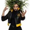 X-Men Rogue Black Yellow Leather Costume Jacket