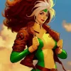X-Men-Rogue-Brown-Cosplay-Leather-Jacket