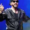 Yandel Venezuela Benefit Concert 2026 Black Leather Hooded Jacket