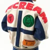 icecream checkout varsity jacket ecru blue