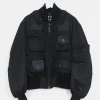 issey miyake parachute cargo bomber jacket